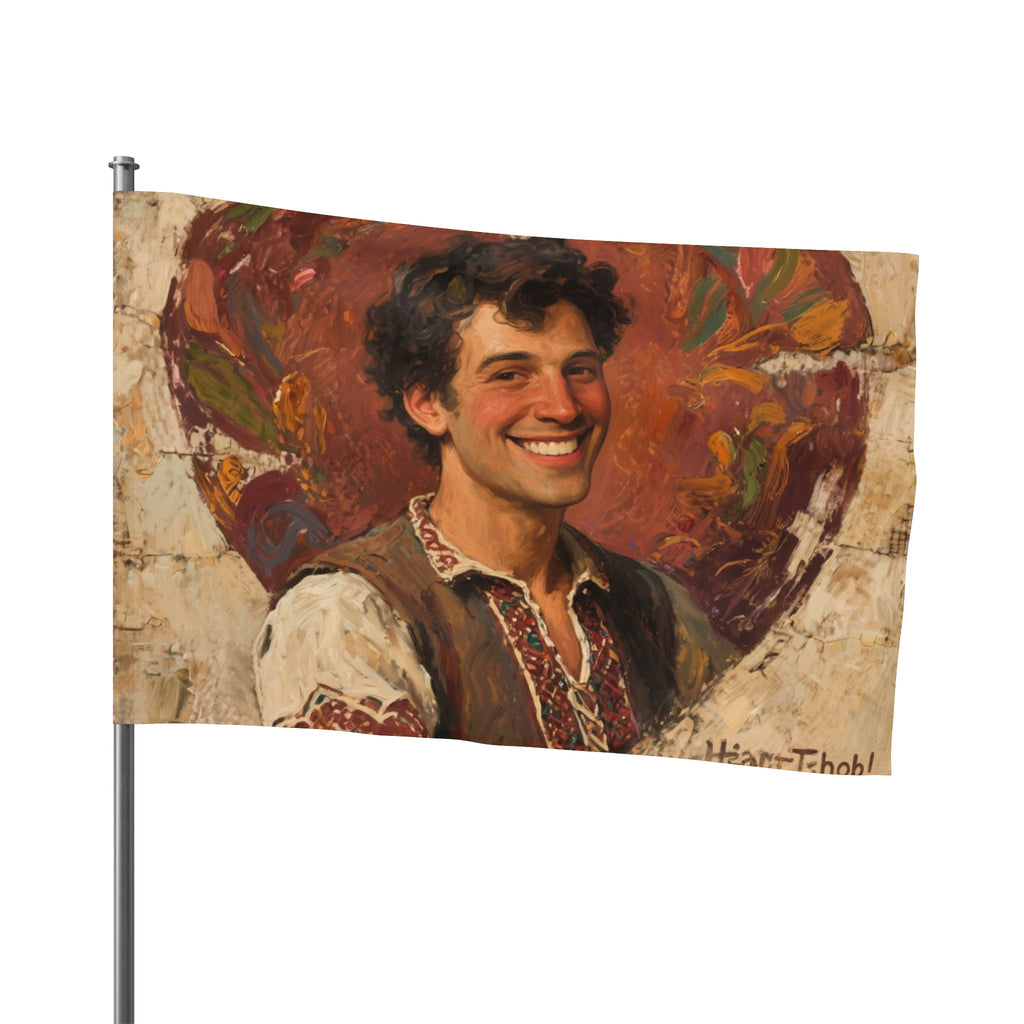 Heart-Throb? More like Heart-Job! Artistic House Flag