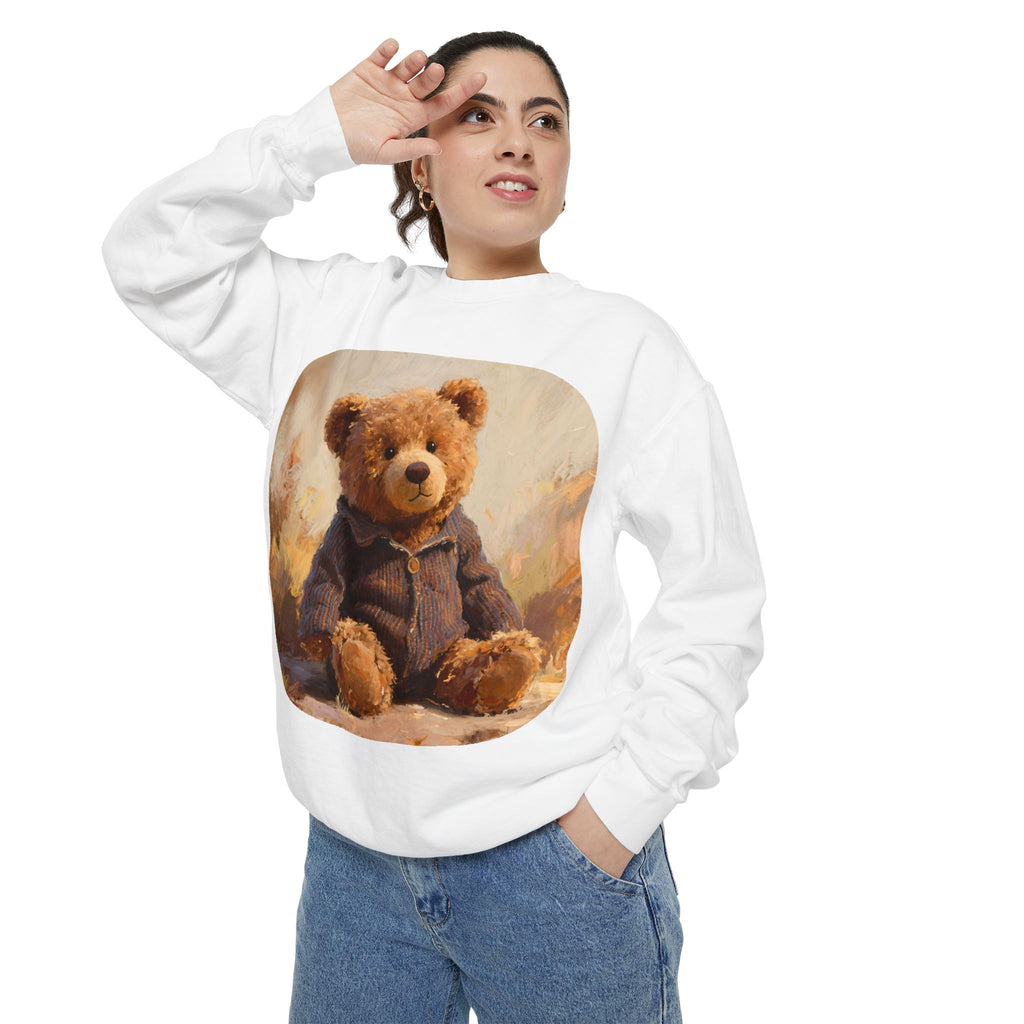 Teddy Bear Sweatshirt — Vintage Plush Bear Graphic Crewneck