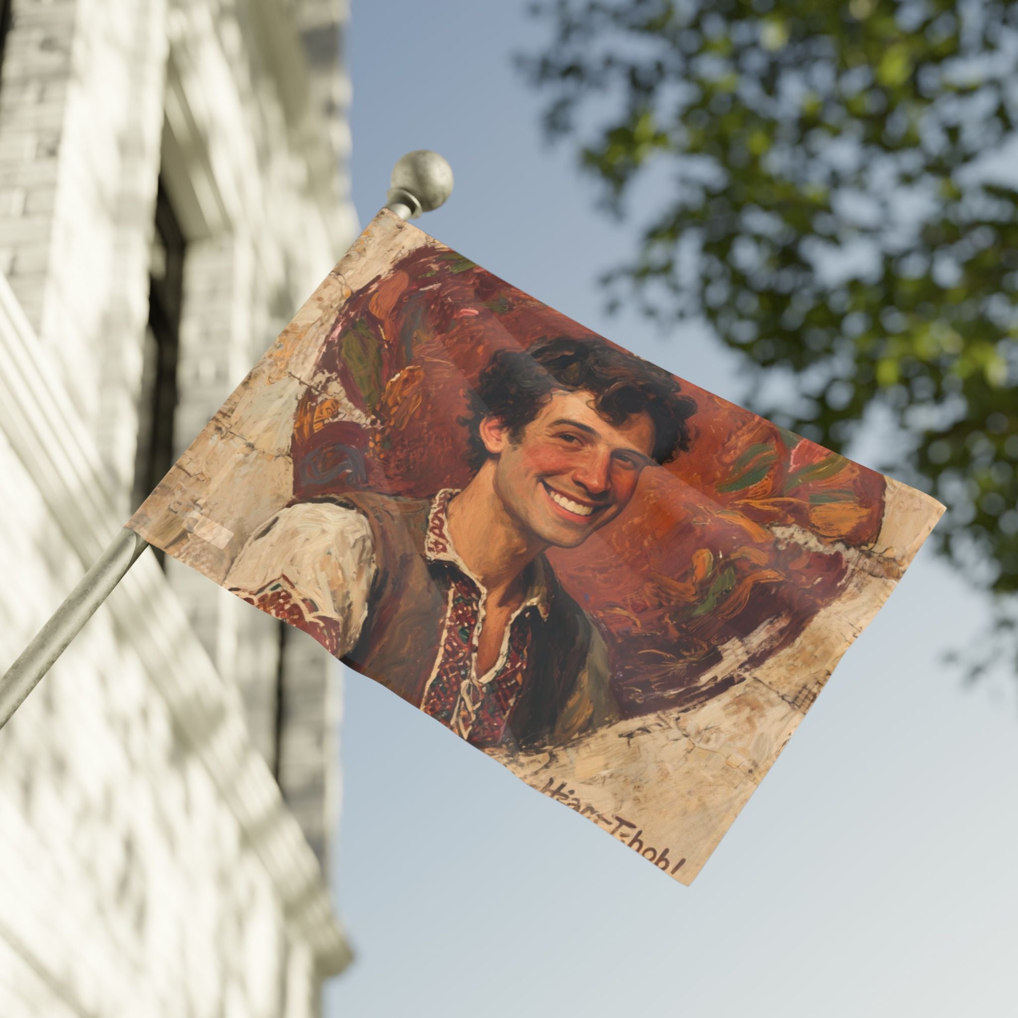 Heart-Throb? More like Heart-Job! Artistic House Flag