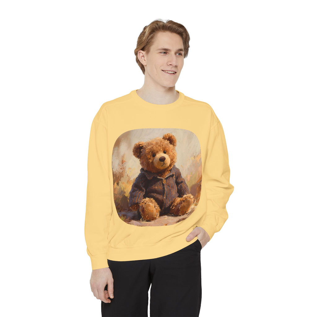 Teddy Bear Sweatshirt — Vintage Plush Bear Graphic Crewneck