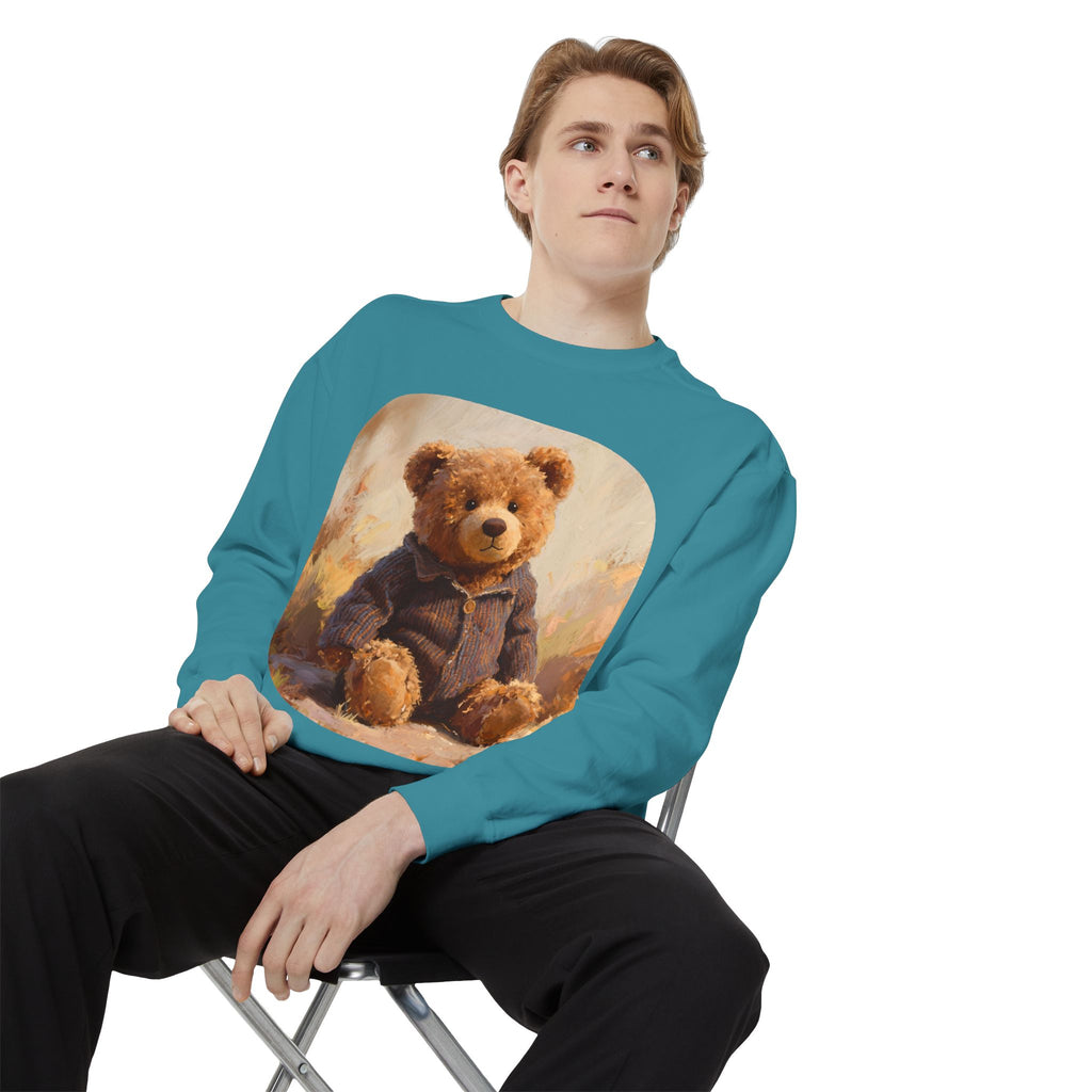 Teddy Bear Sweatshirt — Vintage Plush Bear Graphic Crewneck