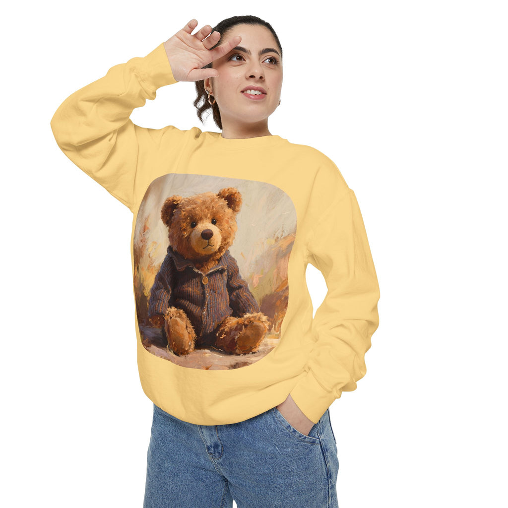 Teddy Bear Sweatshirt — Vintage Plush Bear Graphic Crewneck