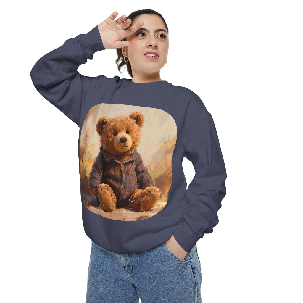 Teddy Bear Sweatshirt — Vintage Plush Bear Graphic Crewneck