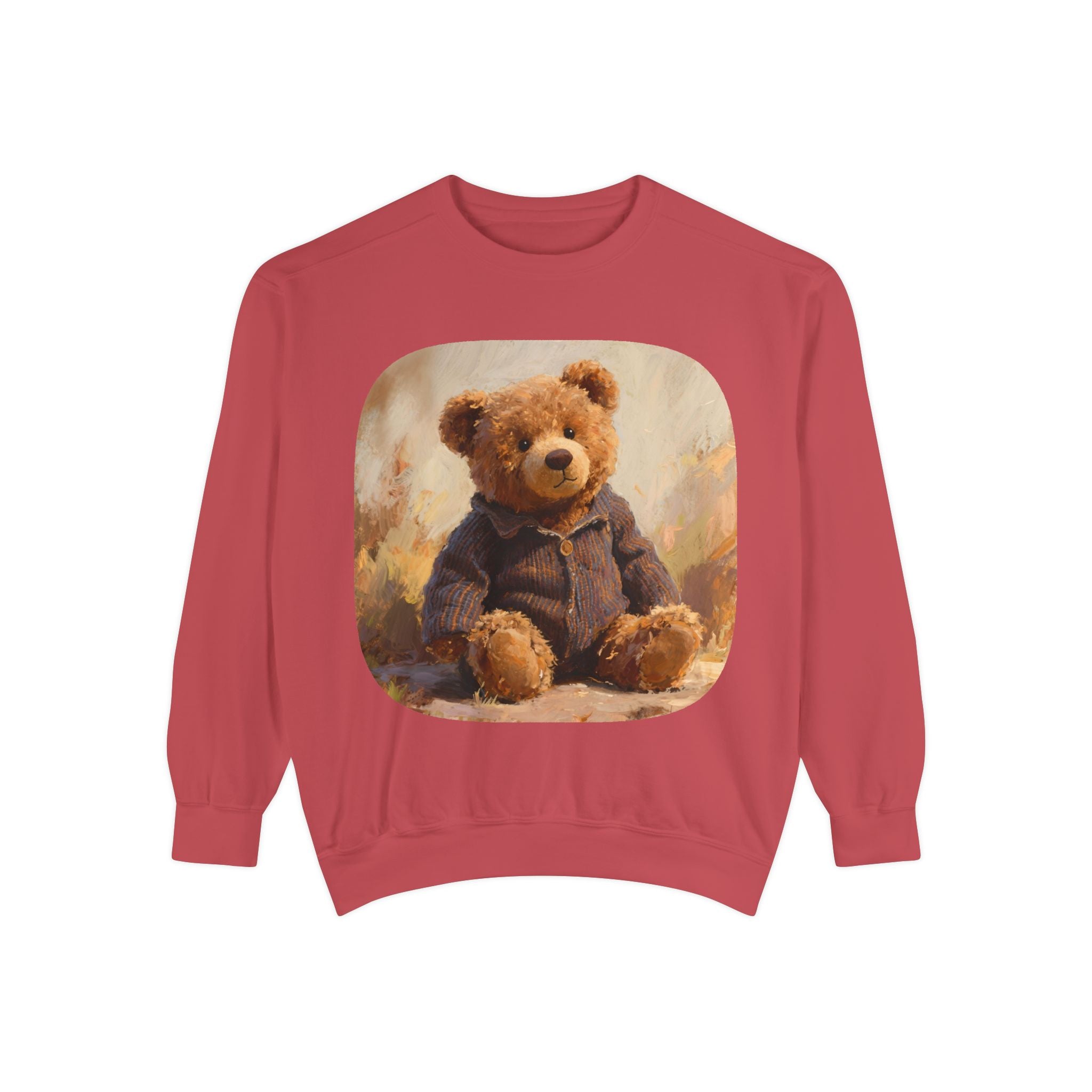 Teddy Bear Sweatshirt — Vintage Plush Bear Graphic Crewneck