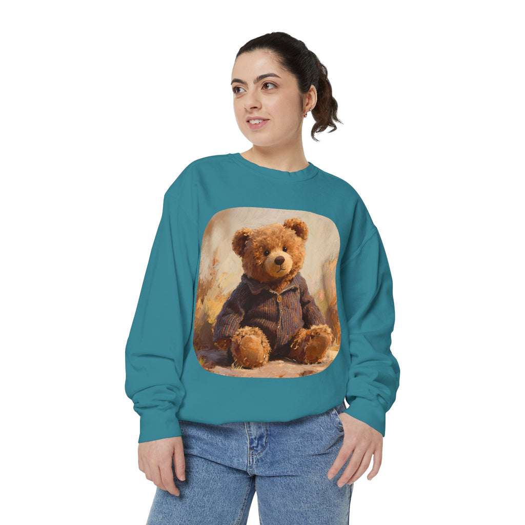 Teddy Bear Sweatshirt — Vintage Plush Bear Graphic Crewneck