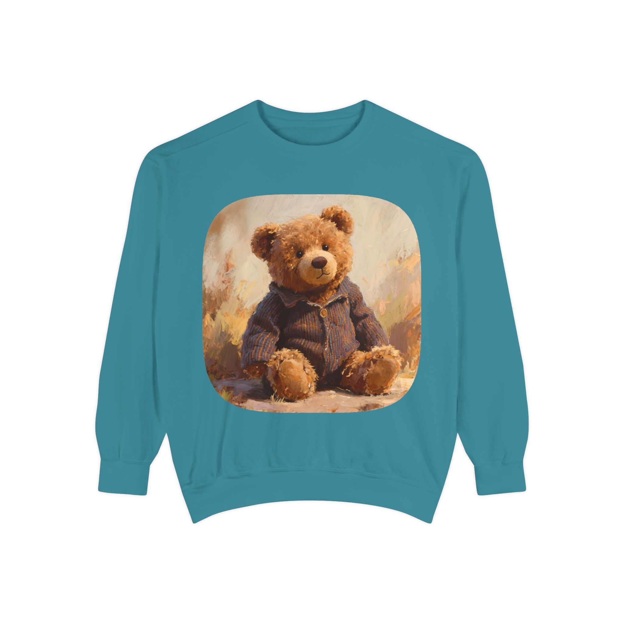 Teddy Bear Sweatshirt — Vintage Plush Bear Graphic Crewneck